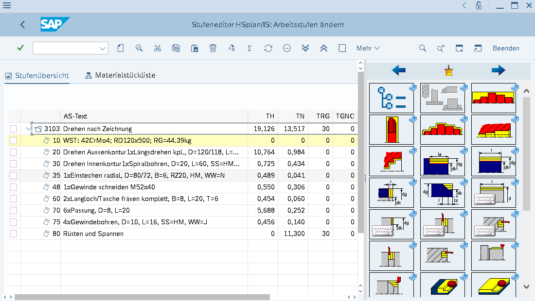  HSplan/IS SAP - SAP-integrated plan and target time determination